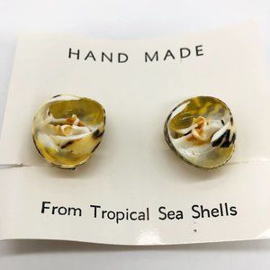 Vintage Hand Made Clip‎ On Earrings